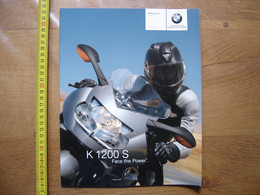 Brochure Catalogue Publicite Prospekt MOTO BMW K 1200 S Face The Power - Motos