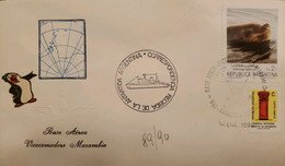 A) 1990, ARGENTINA, ANTARCTICA, SHIP, MARAMBIO AIR BASE, SEA LEOPARD, XF - Cartas & Documentos
