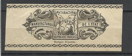 France Fiscal Bande  Manufactures De Tabacs De L''Etat Neuf   ( * )   B/TB    Voir  Scans    Soldé   ! ! ! - Cartas & Documentos