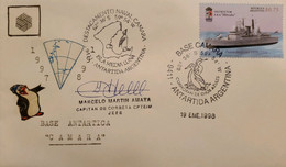 A) 1998, ARGENTINA, SHIP, CAMARA NAVAL DETACHMENT, PUERTO BELGRANO NAVAL BASE, BLUE-EYED SHARK, XF - Lettres & Documents