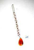 C265 Ancien Collier Avec Pendentif - Style Moderniste - Vintage - Necklaces/Chains