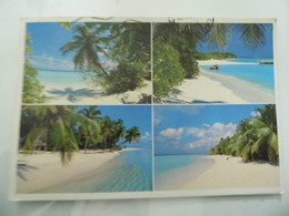 Cartolina Viaggiata "MALDIVES" Vedutine 1989 - Maldivas