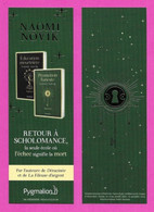 Marque Page.    Naomi Novik.    Ed Pygmalion.    Bookmark. - Marque-Pages