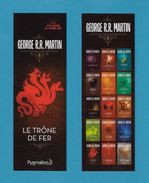 Marque Page  Pygmalion.   George R.R. Martin.    Bookmark. - Marque-Pages
