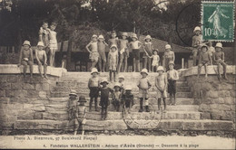 CPA CP Fondation Wallerstein Aérium D'Arès Gironde Descente à La Plage Photo A Bienvenu CAD 4 7 1924 YT 159 - Arès