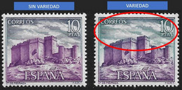 CASTILLOS ESPAÑA - AÑO 1972 - Nº EDIFIL 2097a - VARIEDAD - Plaatfouten & Curiosa