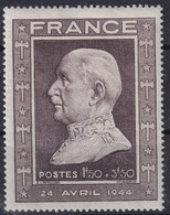 FRANCE 1944 - MNH - YT 606 - Petain - Nuevos