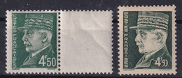 FRANCE 1941/42 - MNH - YT 521B, 523 - Unused Stamps