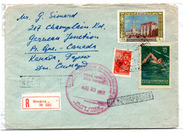 Carta Con Matasellos De 1957 Moscow  Rusia - Briefe U. Dokumente