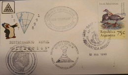 A) 1988, ARGENTINA, ANTARCTICA, DECEPTION NAVAL DETACHMENT, FALKLAND ISLANDS, DUCKS, VARIOUS CANCELLATIONS, XF - Briefe U. Dokumente