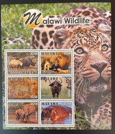 Malawi 2018 / 2019 Mi. 1022 - 1027 Wildlife Faune Fauna Panther Leopard Elephant Lion Löwe Rhinoceros - Big Cats (cats Of Prey)