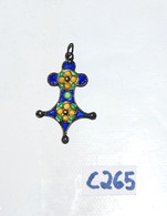 C265 Ancien Collier Moderniste - Rare Design Vintage - Style Oriental - Hangers