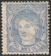 Spain 1870 Sc 166 Espana Ed 107 MLH* Large Creases - Nuovi