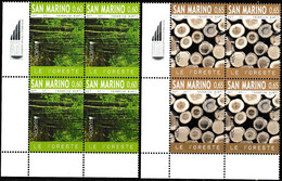 Europa Cept - 2011 - San Marino - Block Of 4 Set With Corner - (Forest) ** MNH - 2011