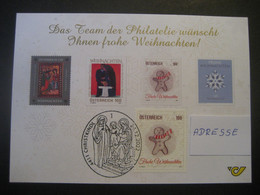 Österreich- Christkindl 24.12.2022, Glückwunschkarte Der Post - Lettres & Documents