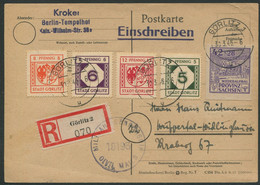 2460) Provinz Sachsen MiNr. 89 B Und Görlitz 1-4 - MischF - EBf - Görlitz - Lettres & Documents