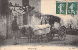 CPA Thèmes - Agriculture - Attelages - Lourdes - Attelage Basque - N. D. Phot. - Oblitérée Gironde 1909 - Animée - Equipaggiamenti