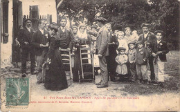 CPA Thèmes - Folklore - Une Noce Dans Les Landes - Après Le Pardon - Les Etrennes - Successeur De F. Bernède - Oblitérée - Andere & Zonder Classificatie