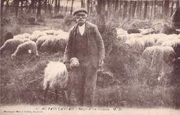 CPA Thèmes - Métiers - Paysans - Aux Pays Landais - Berger Et Son Troupeau - M.D. - Phototypie Marcel Delboy - Farmers