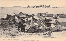 Campement De Nomades Blanc Scenes Et Types - Mauritanie