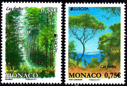 Europa Cept - 2011 - Monaco - Block Of 4 Set With Corner - (Forest) ** MNH - 2011