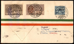 Regno - Aerogrammi - 1930 (19 Gennaio) - Vaticano Corfù - AULO Linea Marsiglia Beyrouth - Longhi 2061 - 10 Volati - Autres & Non Classés