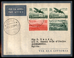 Regno - Aerogrammi - 1937 (7 Aprile) - Roma Alessandria - Longhi 3652 - Other & Unclassified