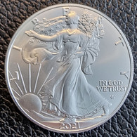 United States 1 Dollar 2021 (type 2) "Silver Eagle" - Non Classificati