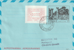 Griechenland-Brief-1984-Aerogramm - Lettres & Documents