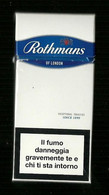 Tabacco Pacchetto Di Sigarette Italia - Rothmans Da 10 Pezzi Blue - ( Vuoto ) - Empty Cigarettes Boxes