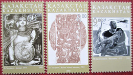 Kazakhstan  2002    Work Of Art Of Kazakhstan  3 V  MNH - Kazakhstan