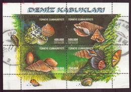 Turquie, 2002, Feuille N° 3442-3445 Oblitéré ( Cote 8€ ) - Gebruikt