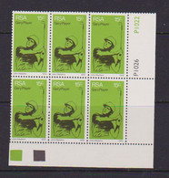 SOUTH  AFRICA    1976    Sporting  Commemorations    15c  Golf    Block  Of  6    MNH - Ongebruikt