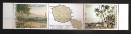 Polynésie 1998 N° 572 / 3 Ou 573A ** Papeete, Autrefois, Paris, Carte, Tableaux, Gillotin, Cocotier, Pirogue Baie Ponton - Neufs