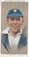 23 AE Pothecary, Hampshire - Cricketers 1934  - Players Original Cigarette Card - Sport - Player's