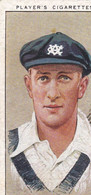 41 Hans Ebeling, Victoria  - Cricketers 1934  - Players Original Cigarette Card - Sport - Player's