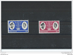 ANTIGUA 1966 - YT N° 152/153 NEUF SANS CHARNIERE ** (MNH) GOMME D'ORIGINE LUXE - 1960-1981 Ministerial Government