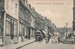 Quesnoy Sur Deule * Place St Michel * Chapellerie Commerces Magasins * Enfants Villageois - Autres & Non Classés