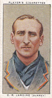 15 Douglas Jardine, Surrey - Cricketers 1934  - Players Original Cigarette Card - Sport - Player's