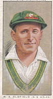 46 W Oldfield Australia, Surrey - Cricketers 1934  - Players Original Cigarette Card - Sport - Player's