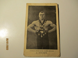 FINLAND WRESTLING CHAMPION A. JOKINEN  , OLD  POSTCARD , 0 - Lucha