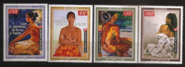 Polynésie 1999 N° 604 / 7 ** Tableaux, Nus, Tahiti, Seins, Nudité, Beauté, Cheveux, Jacques Sorgniard, Dubrusk, Deloffre - Neufs