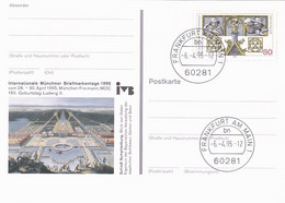 MUNCHEN PHILATELIC EXHIBITION, NYMPHENBURG PALACE, REGENSBURG, PC STATIONERY, ENTIER POSTAL, 1995, GERMANY - Postcards - Used