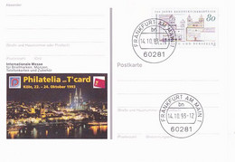 KOLN PHILATELIC EXHIBITION, MARIA LAACH ABBEY, PC STATIONERY, ENTIER POSTAL, 1993, GERMANY - Postcards - Used