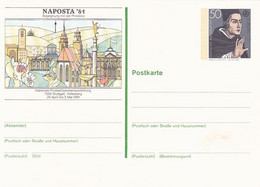 STUTTGART PHILATELIC EXHIBITION, EUROPA CEPT- ALBERTUS MAGNUS, PC STATIONERY, ENTIER POSTAL, 1981, GERMANY - Postkarten - Ungebraucht