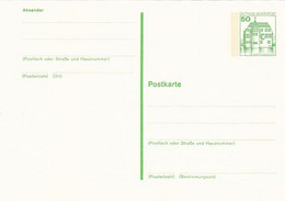 CASTLE, PC STATIONERY, ENTIER POSTAL, UNUSED, GERMANY - Cartoline - Nuovi