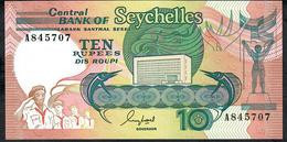 SEYCHELLES P32 10 RUPEES (1989) Prefix A         UNC. - Seychellen