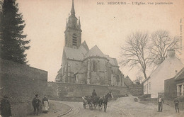 Sebourg * Rue Et église Du Village , Vue Postérieure * Attelage Cheval Cocher * Villageois - Autres & Non Classés