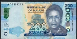 MALAWI P66b  200 KWACHA 2017 #AQ  UNC. - Malawi