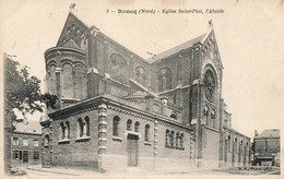 Roncq * Place Et église St Piat , L'abside * 1906 - Autres & Non Classés